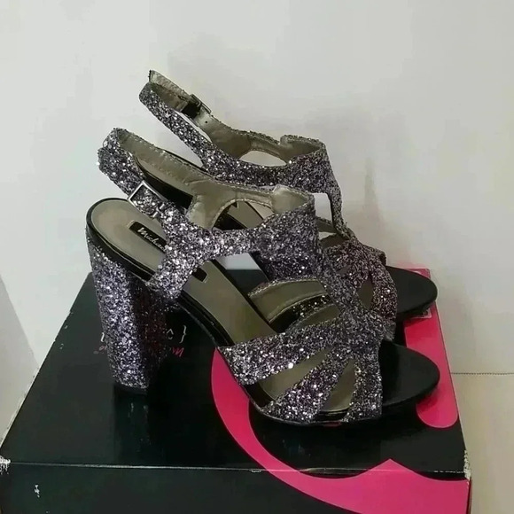 Michael antonio open toe heeled ankle strap sandal - Picture 5 of 10